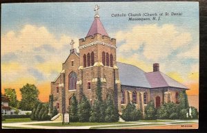 Vintage Postcard 1953 Church of St. Denis, Catholic Church, Manasquan, NJ