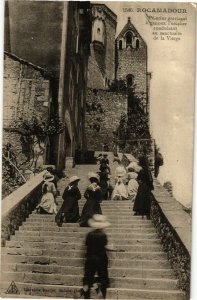 CPA ROCAMADOUR-Pelerins gravisant a genoux l'escalier conduisant (261550) 