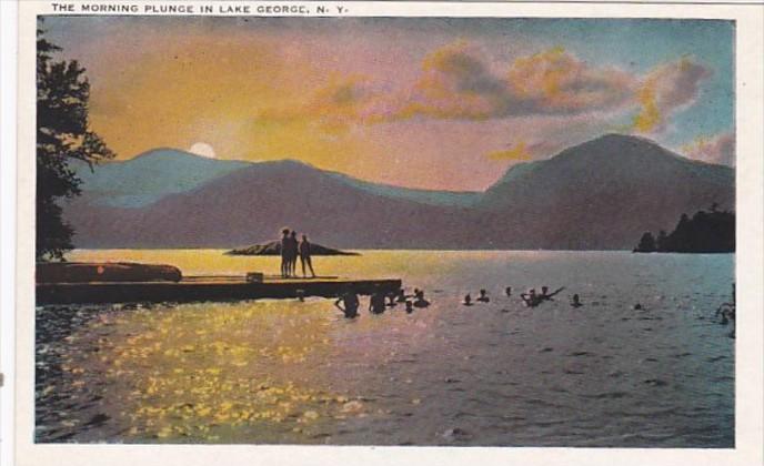 New York Lake George The Morning Plunge