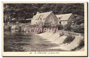 Old Postcard Pont Aven water mill The new mill