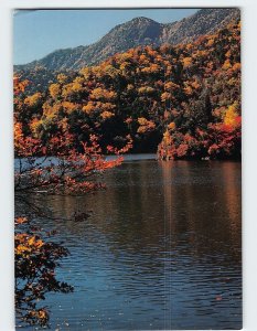 Postcard Lake Yunoko, in winter, Nikko, Japan