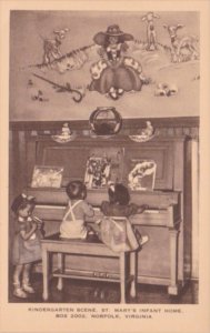 Virginia Norfolk Kindergarten Scene St Mary's Infant Home Artvue