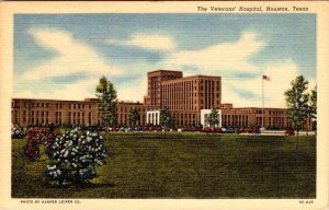 Houston, TX Texas  VETERANS HOSPITAL Military Medical Center  ca1940's Postcard