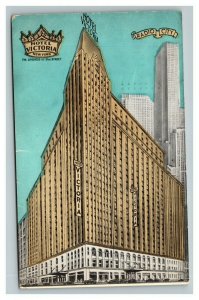 Vintage 1956 Postcard Hotel Victoria 51st Street 7th Avenue New York City NY