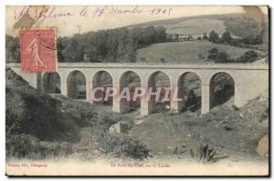 Old Postcard The Chet Bridge on Tardes