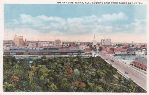 Florida Tampa Skyline Looking East From Tampa Bay Hotel Curteich