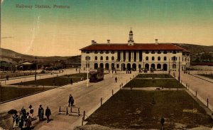 South Africa Railway Station Pretoria Vintage Postcard 08.69