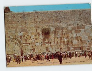 Postcard Wailing Wall, Jerusalem, Israel