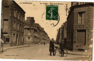 CPA Flers .- Rue de la banque (196006)