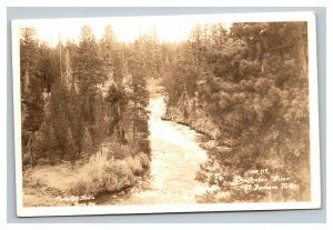 Vintage Early 1900's RPPC Postcard Deschutes River Benham Falls Oregon UNPOSTED