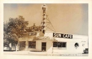 RPPC SUN CAFE Lovelock, Nevada Roadside Diner c1950s Vintage Photo Postcard