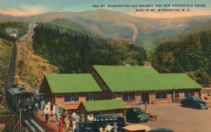 Vintage Postcard Mt. Washington Cog Railway New Marshfield House New Hampshire