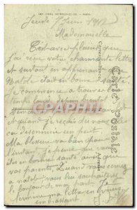 Old Postcard Paris Eiffel Tower and Champ de Mars