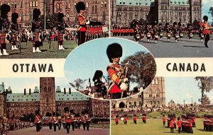 OTTAWA, Ontario Canada   CHANGING OF THE GUARDS CEREMONY Multi View  Postcard