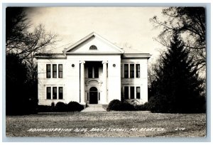 Mt. Berry Georgia GA RPPC Photo Postcard Administration Building Schools c1950's