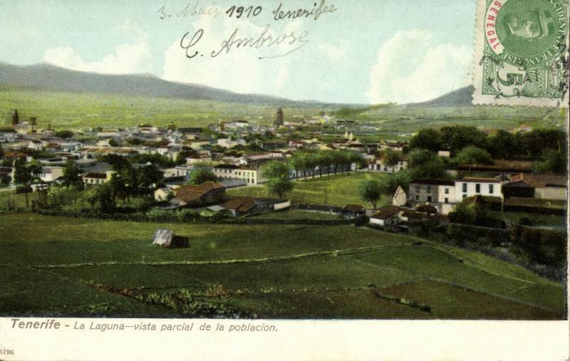 spain, LA LAGUNA, Canary Islands, Tenerife, Partial View (1910) Postcard