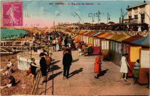 CPA DIEPPE-La Digue et les Cabines (347272)