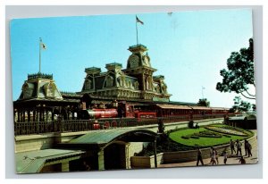 Vintage 1977 Postcard Walt Disney World Steam Railroad Orlando Florida