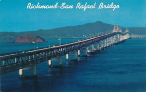 Richmond San Rafael Bridge over San Pablo Bay - Marin County CA, California