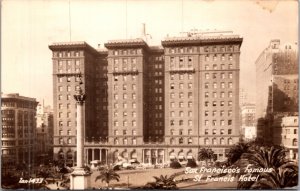 Real Photo Postcard St. Francis Hotel in San Francisco, California