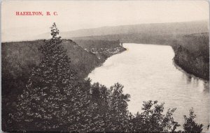 Hazelton BC British Columbia Birdseye Unused RS Sargent Postcard H29