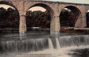 PHILADELPHIA PA WISSAHICKON CREEK~VIADUCT BRIDGE~FAIRMONT PARK POSTCARD 1910s