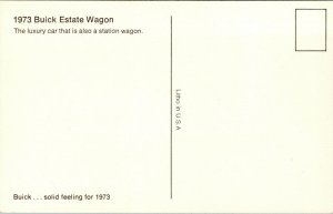 Vintage 1973 Buick Estate Wagon Advertising Postcard