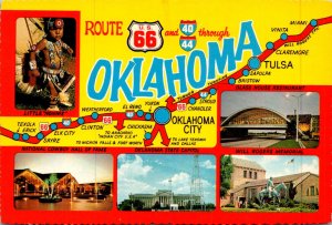 Map Of Route 66 Through Oklahoma