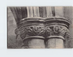 Postcard Curly Green Capital Melrose Abbey Melrose Scotland