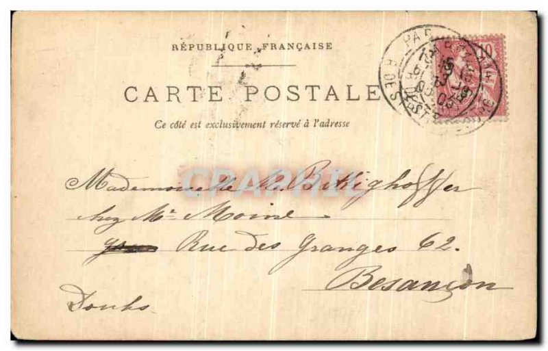 Old Postcard Paris Porte Saint-Martin