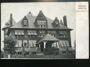 Vintage Postcard 1901-1907 Mercer Hospital Trenton New Jersey