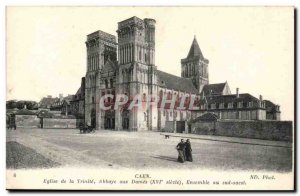 Caen Postcard Ancient Church of the Trinity set in Southwestern