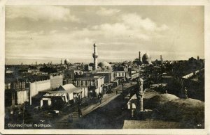 iraq, BAGHDAD BAGDAD بَغْدَاد, Town seen from Northgate (1920s) RPPC Postcard 