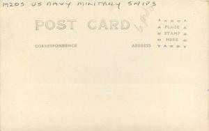 1920s US Navy Military Ships RPPC real photo postcard 10292