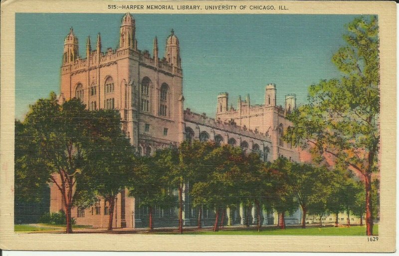 University of Chicago, Illinois, Harper Memorial Library