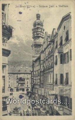 Goldenes Dachl u Stadtturm Innsbruck Austria 1922 