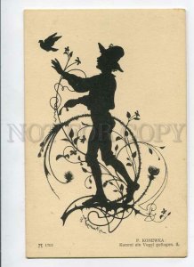 3086826 ART NOUVEAU Boy FAIRY by KONEWKA old SILHOUETTE