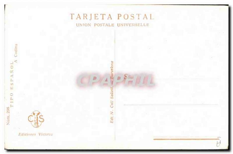 Old Postcard Fantasy Illustrator Tipo Espanol Codina