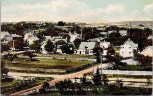 Digby NS Nova Scotia General View Birdseye Unused McCoy Printing Co Postcard H40