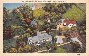 Air View of the Columbia Farm Hotel Hurleyville, New York NY Postcard