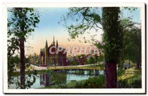 Old Postcard Netherlands Alkmaar Kennemerssingel St Josephkerk