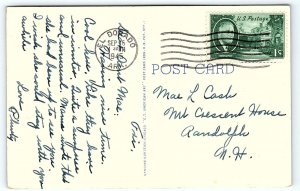 1940s EL DORADO ARKANSAS UNION COUNTY COURT HOUSE OLD CARS LINEN POSTCARD P669