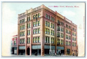 1927 Palace Savoy Hotel Building Missoula Montana MT Vintage Posted Postcard