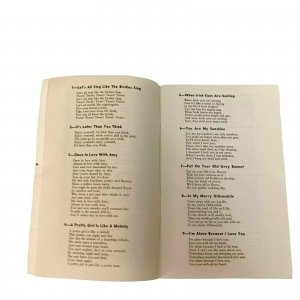 Harry’s Key Club Menu & Sing-a-Long Booklet Omaha NE 182 lyrics 52 pages. 