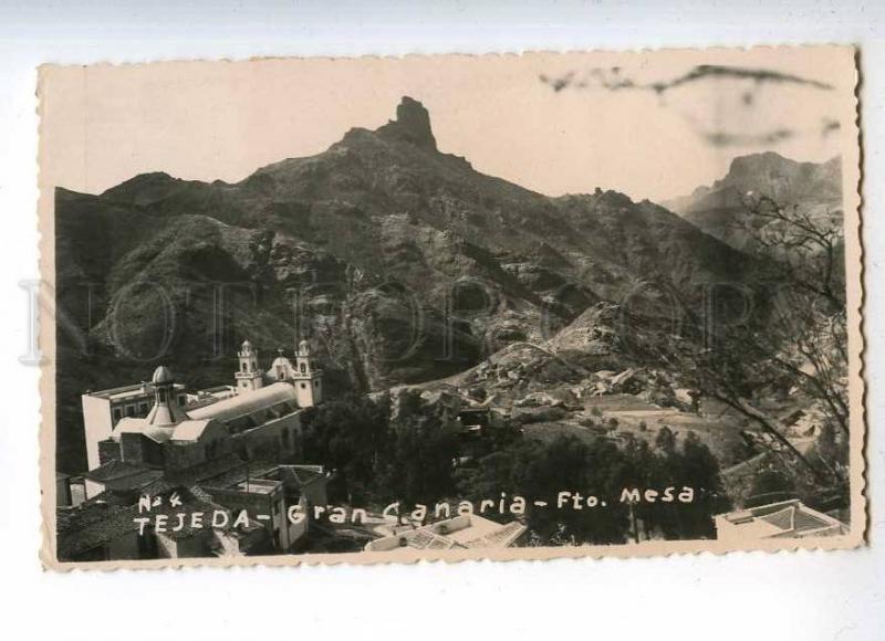 233166 SPAIN TEJEDA Gran Canaria Vintage Mesa photo RPPC