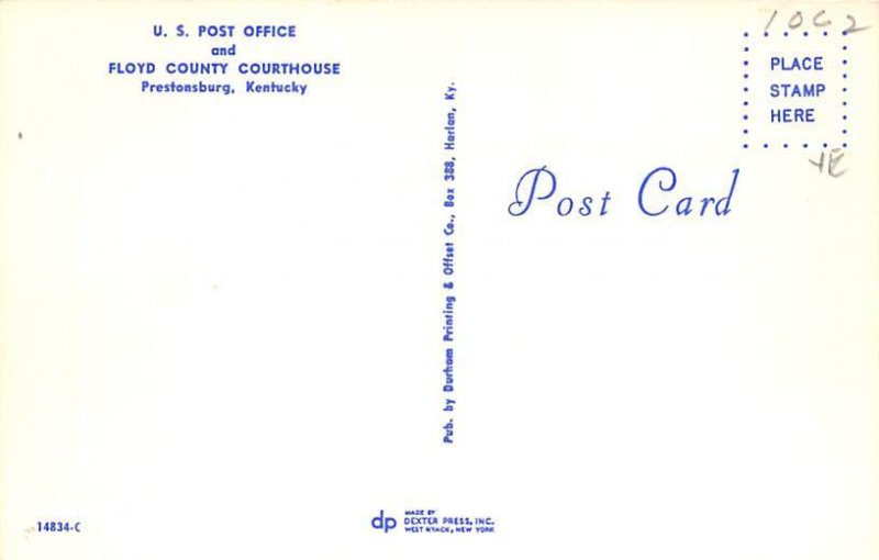 US Post Office Floyd County Courthouse Prestonsburg Kentucky  
