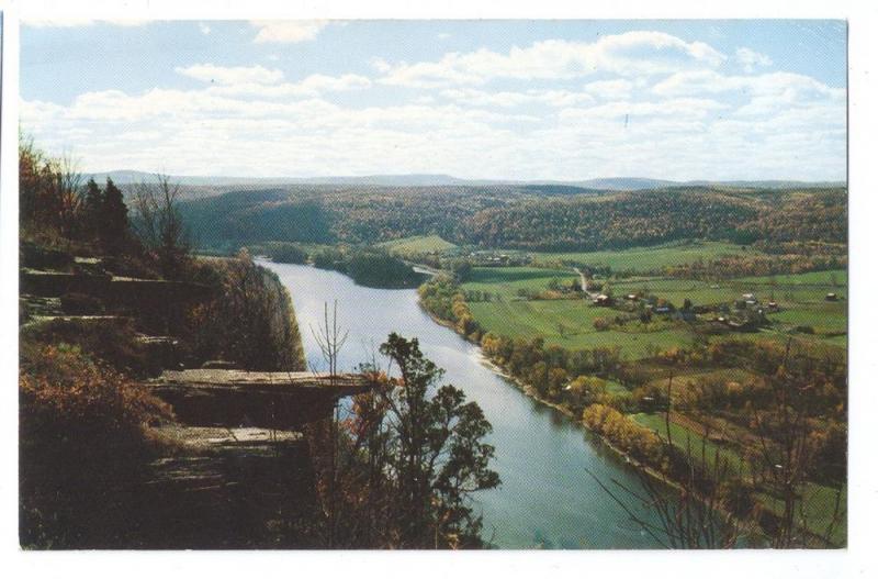 PA Wyalusing Rocks Susquehanna River Lookout (4 Postcards)