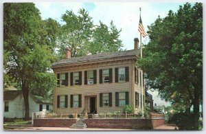Vintage Abraham Lincoln's Home Springfield Illinois Postcard Photo by Parrish