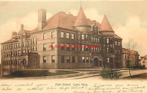 6 Postcards, Lynn, Massachusetts, High School Views
