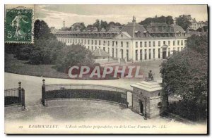 Old Postcard Rambouillet Military School preperatoire seen from Francois Court 1